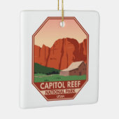 Nationaal park Ranch van Capitol Reef Keramisch Ornament (Rechts)
