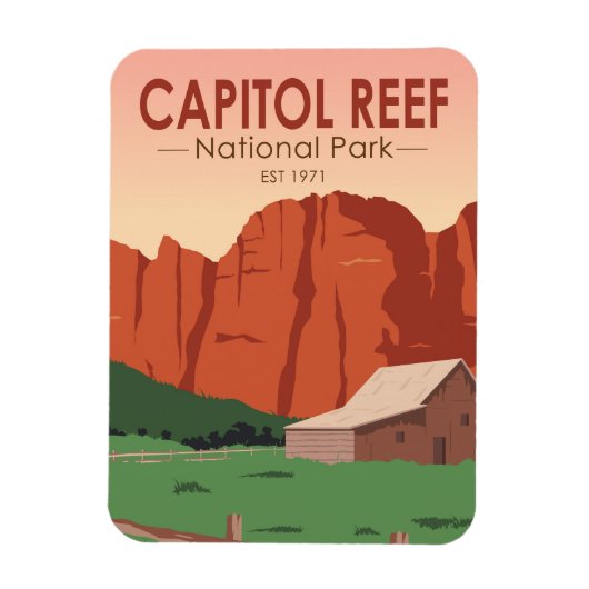 Nationaal park Ranch van Capitol Reef Magneet (Verticaal)