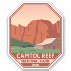 Nationaal park Ranch van Capitol Reef Sticker