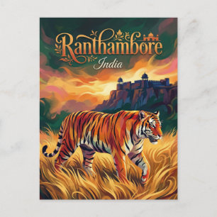 Nationaal park Ranthambore India Briefkaart