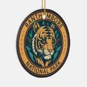 Nationaal Park Ranthambore India  Keramisch Ornament (Rechts)