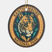 Nationaal Park Ranthambore India  Keramisch Ornament (Links)