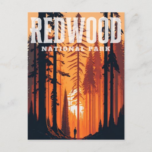 Nationaal park Redwood, CA Briefkaart (Voorkant)