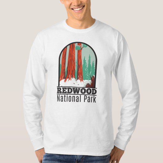 Nationaal park Redwood in Winter Californië  T-shirt (Voorkant)