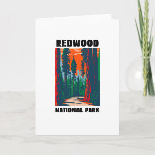 Nationaal park Redwood, roodbaars Kaart
