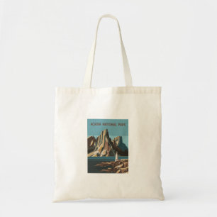 Nationaal park Retro Acadia Tote Bag