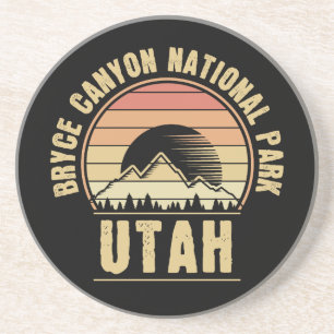 Nationaal park Retro Bryce Canyon Utah Zandsteen Onderzetter