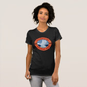 Nationaal Park Retro Compass Embleem T-shirt (Voorkant volledig)
