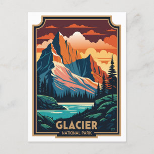 Nationaal park Retro Glacier Briefkaart