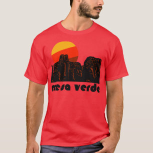 Nationaal park Retro Mesa Verde Tourist Souvenir T-shirt
