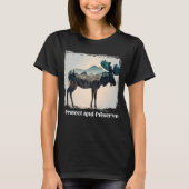 nationaal park retro moo t-shirt (Voorkant)