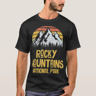 Nationaal park Retro Rocky Mountains T-shirt