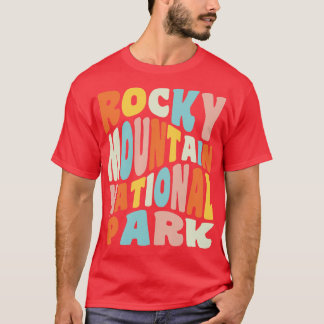 Nationaal park Retro Typogra T-shirt
