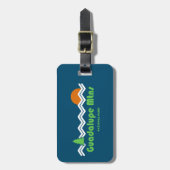 Nationaal Park Retro van het Guadalupe-gebergte Bagagelabel (Voorkant verticaal)