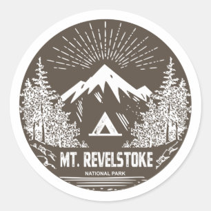 Nationaal park Revelstoke Ronde Sticker