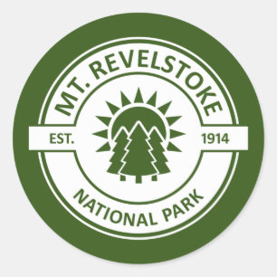 Nationaal park Revelstoke Ronde Sticker