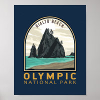 Nationaal park Rialto Beach  Emblem