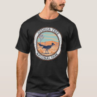 Nationaal park Roadrunner Retro Cirkel