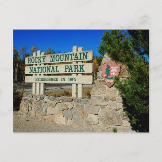 Nationaal Park Rocky Mountain Briefkaart (Voorkant)