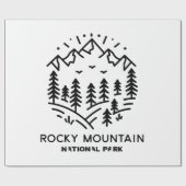 Nationaal park Rocky Mountain Cadeaupapier (Vlak)