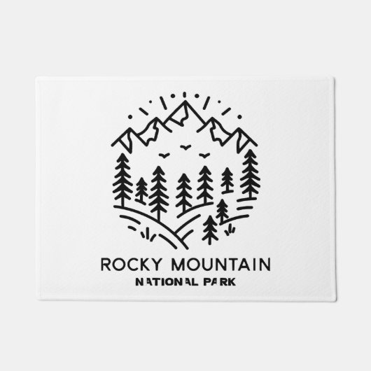 Nationaal park Rocky Mountain Deurmat (Voorkant)