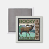 Nationaal park Rocky Mountain | Elk Magneet (Voorkant / Achterkant)