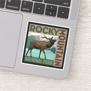 Nationaal park Rocky Mountain Elk Sticker
