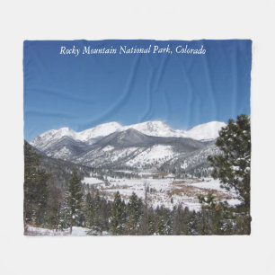 Nationaal Park Rocky Mountain Fleece Deken