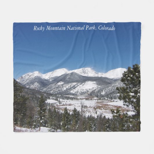 Nationaal Park Rocky Mountain Fleece Deken (Voorkant (Horizontaal))