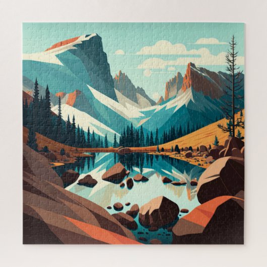 Nationaal park Rocky Mountain Legpuzzel (Verticaal)