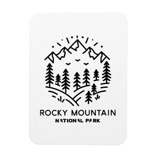 Nationaal park Rocky Mountain Magneet (Verticaal)