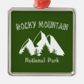 Nationaal park Rocky Mountain Metalen Ornament (Voorkant)