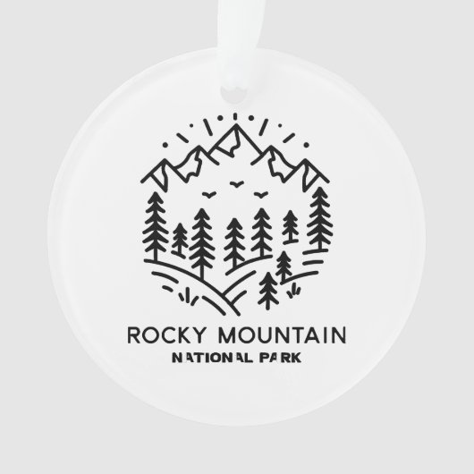 Nationaal park Rocky Mountain Ornament (voorkant)