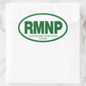 Nationaal park Rocky Mountain Ovale Sticker (Tas)