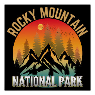 Nationaal park Rocky Mountain Perfect Poster