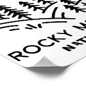 Nationaal park Rocky Mountain Poster (Hoek)