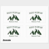 Nationaal park Rocky Mountain Rechthoekige Sticker (Vel)