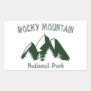 Nationaal park Rocky Mountain Rechthoekige Sticker