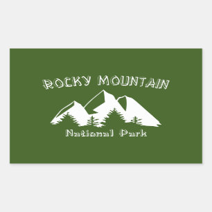 Nationaal park Rocky Mountain Rechthoekige Sticker