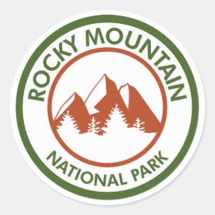 Nationaal park Rocky Mountain Ronde Sticker