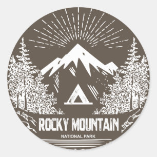 Nationaal park Rocky Mountain Ronde Sticker