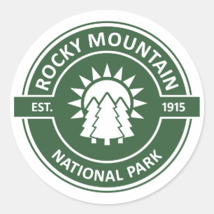 Nationaal park Rocky Mountain Ronde Sticker