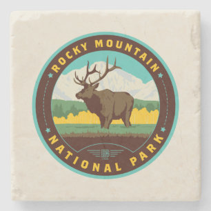 Nationaal park Rocky Mountain Stenen Onderzetter