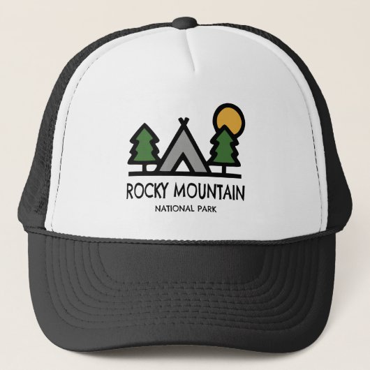 Nationaal park Rocky Mountain Trucker Pet (Voorkant)