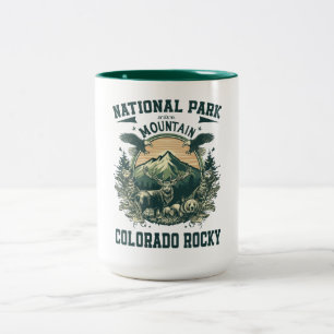 Nationaal park Rocky Mountain Tweekleurige Koffiemok