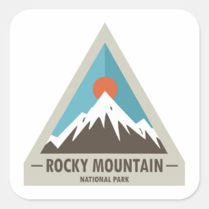 Nationaal park Rocky Mountain Vierkante Sticker