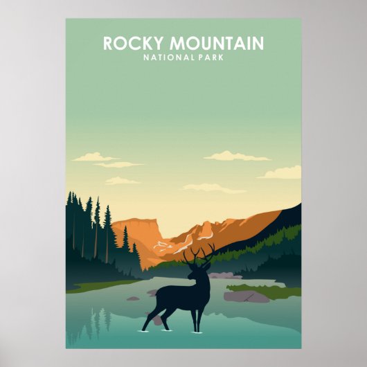 Nationaal park Rocky Mountains Poster (Voorkant)