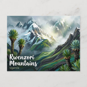 Nationaal park Rwenzori-gebergte Oeganda Briefkaart