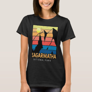 Nationaal Park Sagarmatha Everest Tibet Nepal 1976 T-shirt