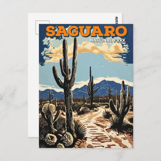 Nationaal park Saguaro Briefkaart (Voorkant / Achterkant)